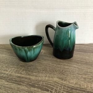 Vtg Blue Mountain Pottery Milk and Sugar